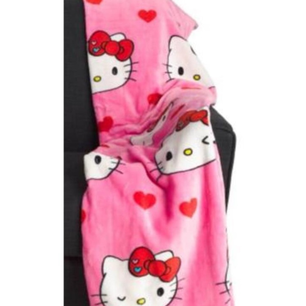 Hello Kitty Pink and Red Throw Blanket